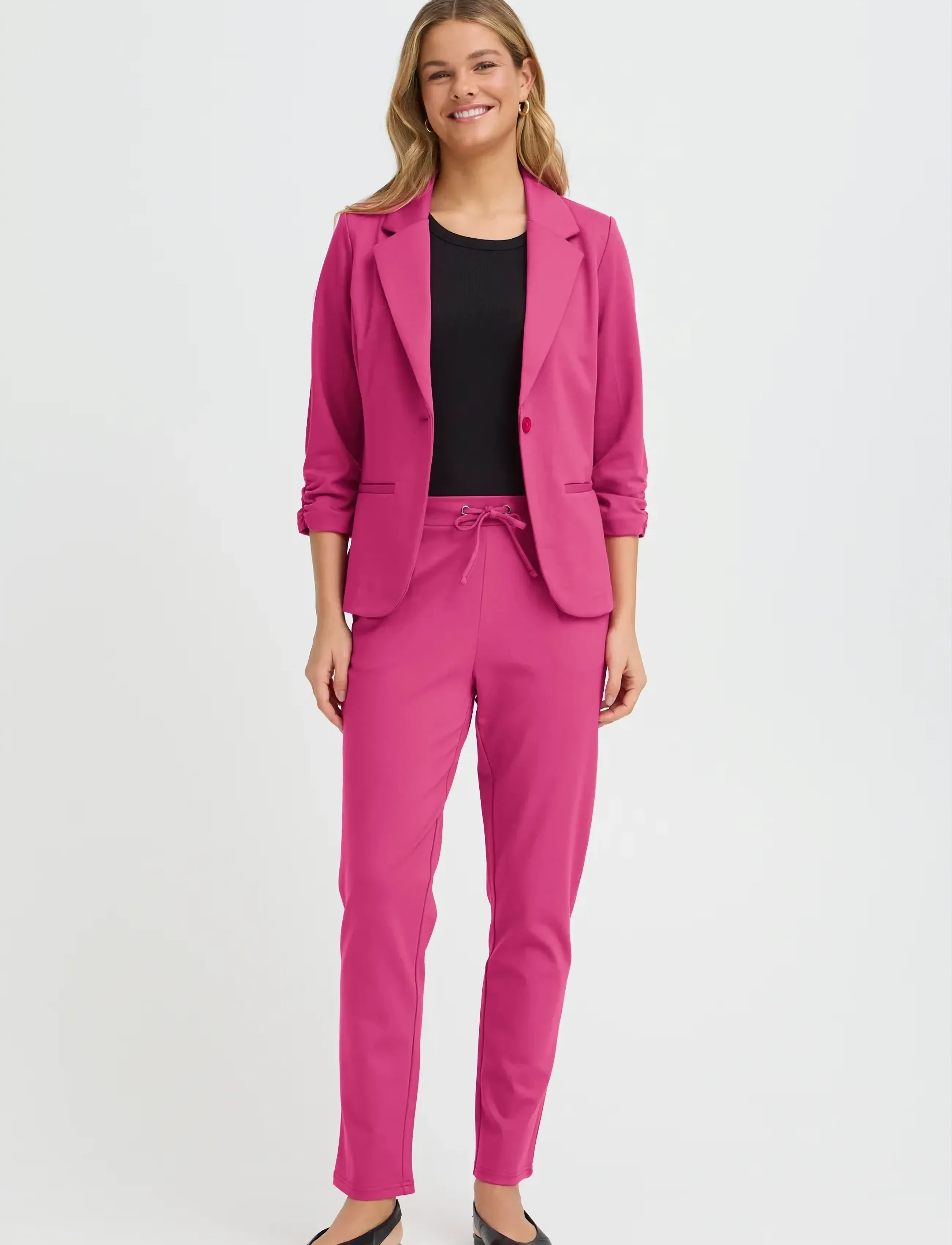 Fransa FRZASTRETCH 1 PANTS - Fransa - VERY BERRY / pink/rose