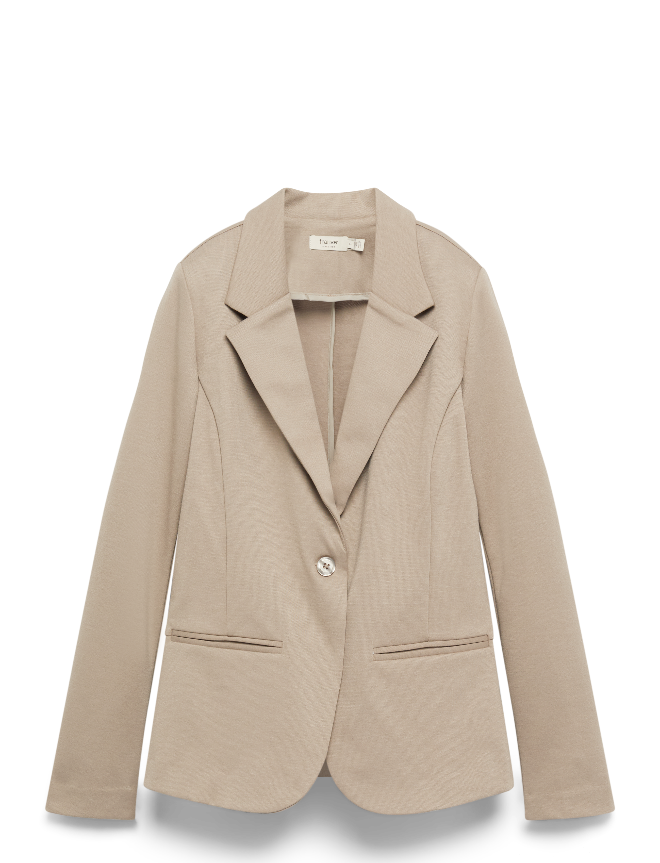 Fransa Frzablazer 2 Blazer, S, Beige, Blazere > Enkeltradede Blazere, Dame
