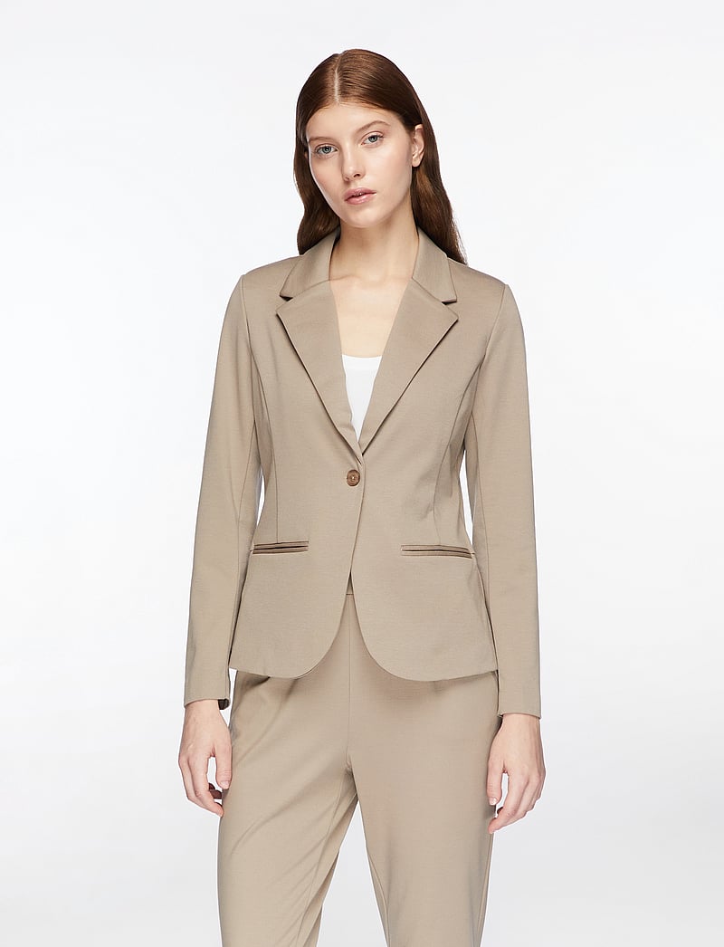 Fransa - FRZABLAZER 2 BLAZER - enkeltradede blazere - desert taupe - 0
