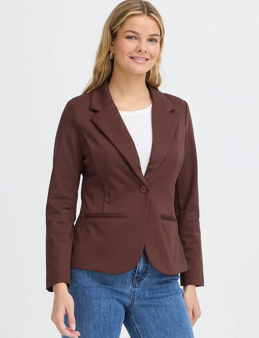 Fransa - FRZABLAZER 2 BLAZER - einreihige blazer - rum raisin - 3
