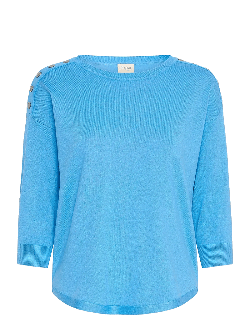 Fransa - FRZUBASIC 114 Pullover - pullover - azure blue - 1