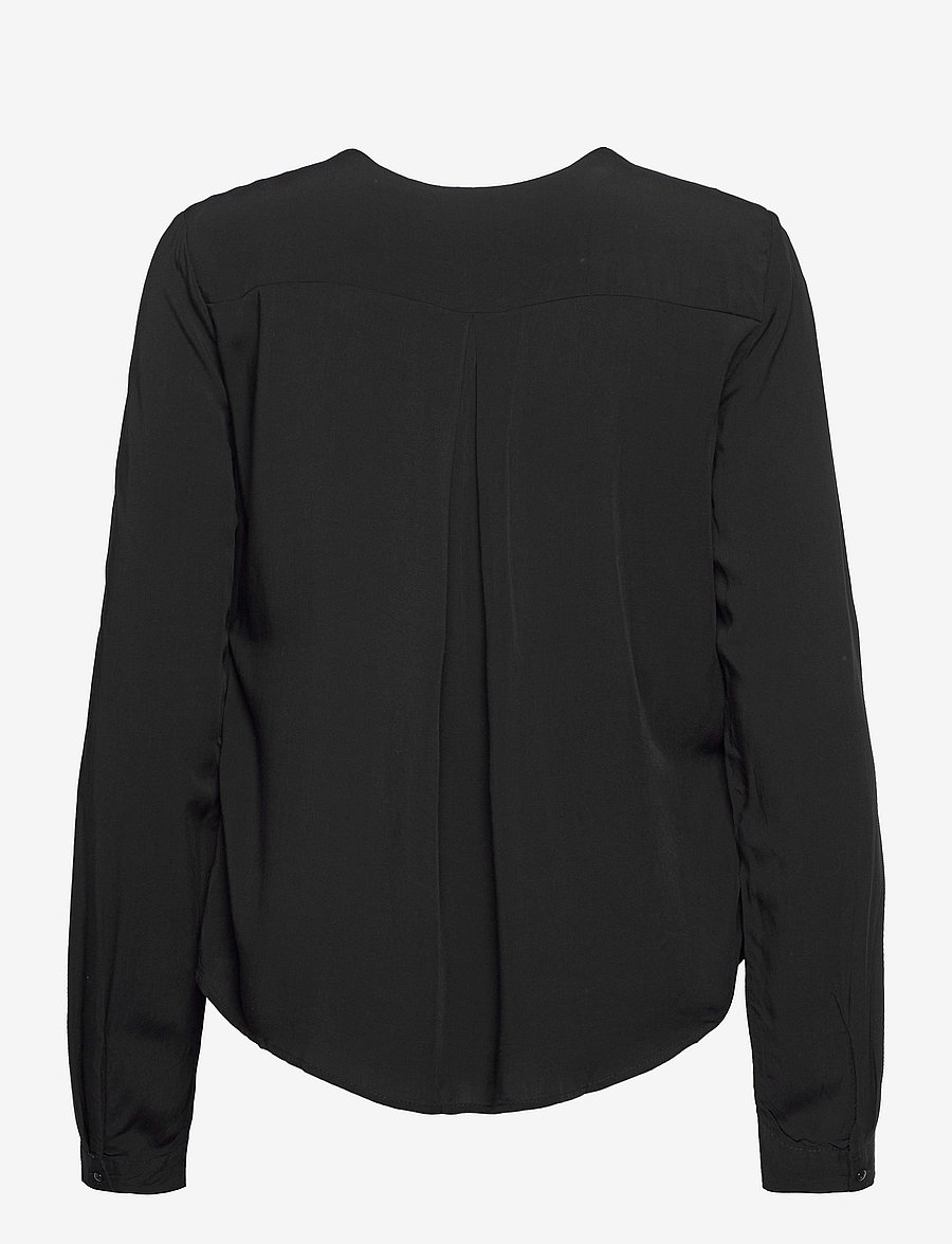 Fransa - FRHAZAVISK 1 Shirt - blūzes ar garām piedurknēm - black - 1
