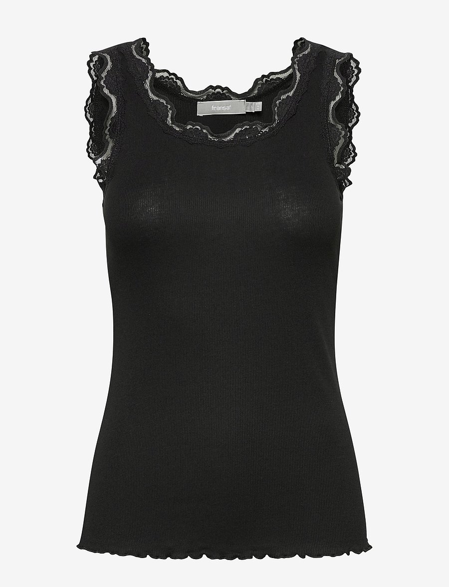 Fransa - FRHIZAMOND 1 TOP - linnen - black - 1