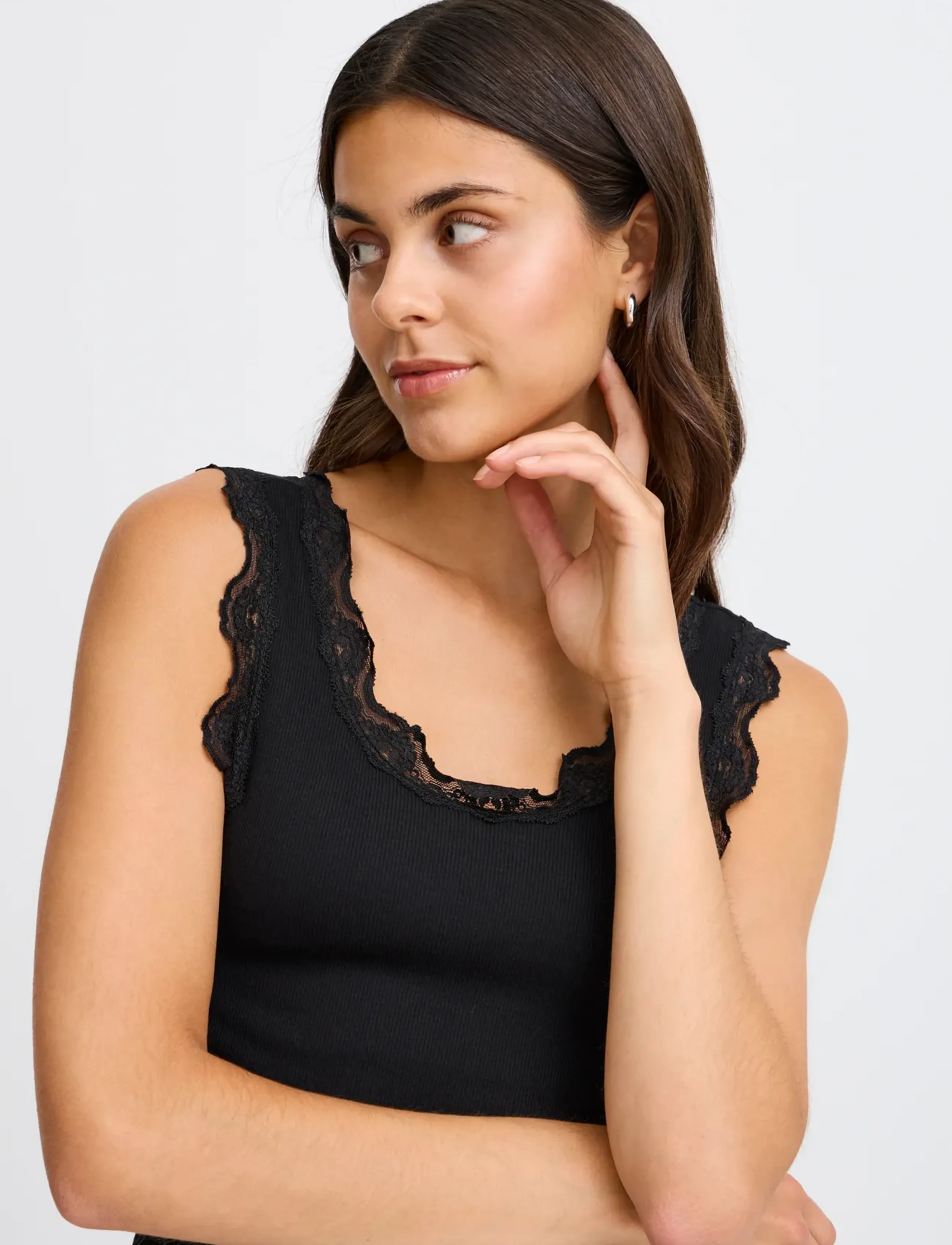 Fransa - FRHIZAMOND 1 TOP - sleeveless tops - black - 5