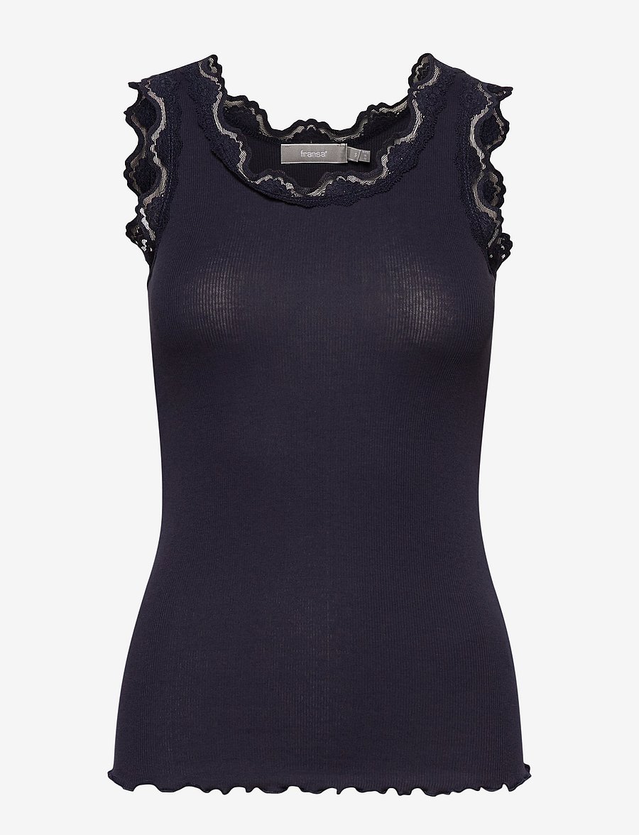 Fransa - FRHIZAMOND 1 TOP - tanktops - dark peacoat - 1