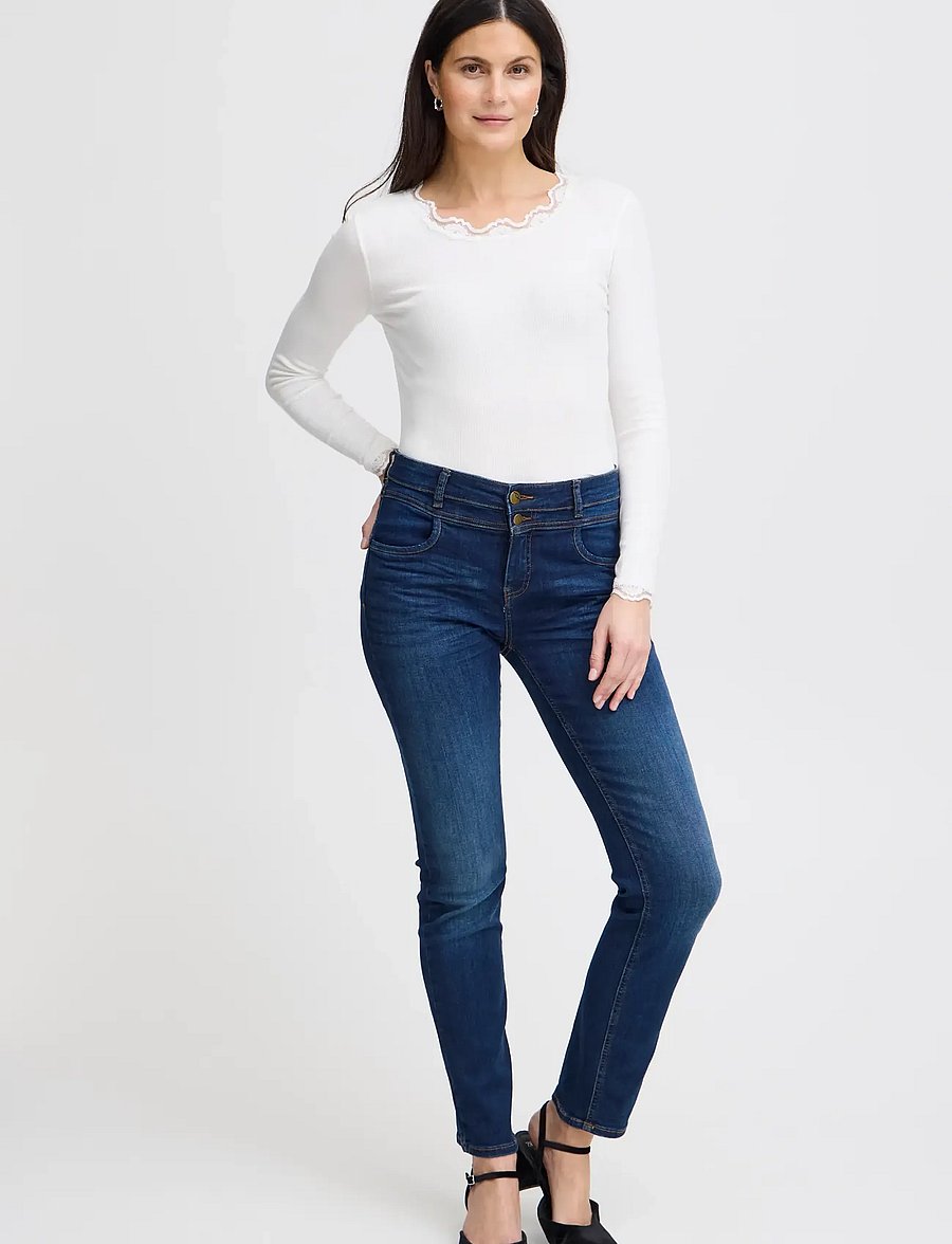 Fransa - FRHIZAMOND 2 T-SHIRT - langärmlige tops - antique - 0