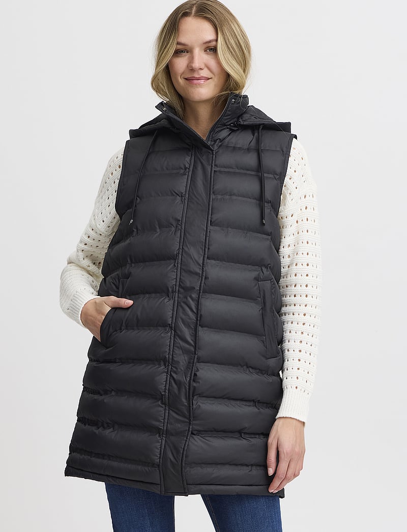 Fransa - FRBAFAB 1 Waistcoat - kevadjoped - black - 3