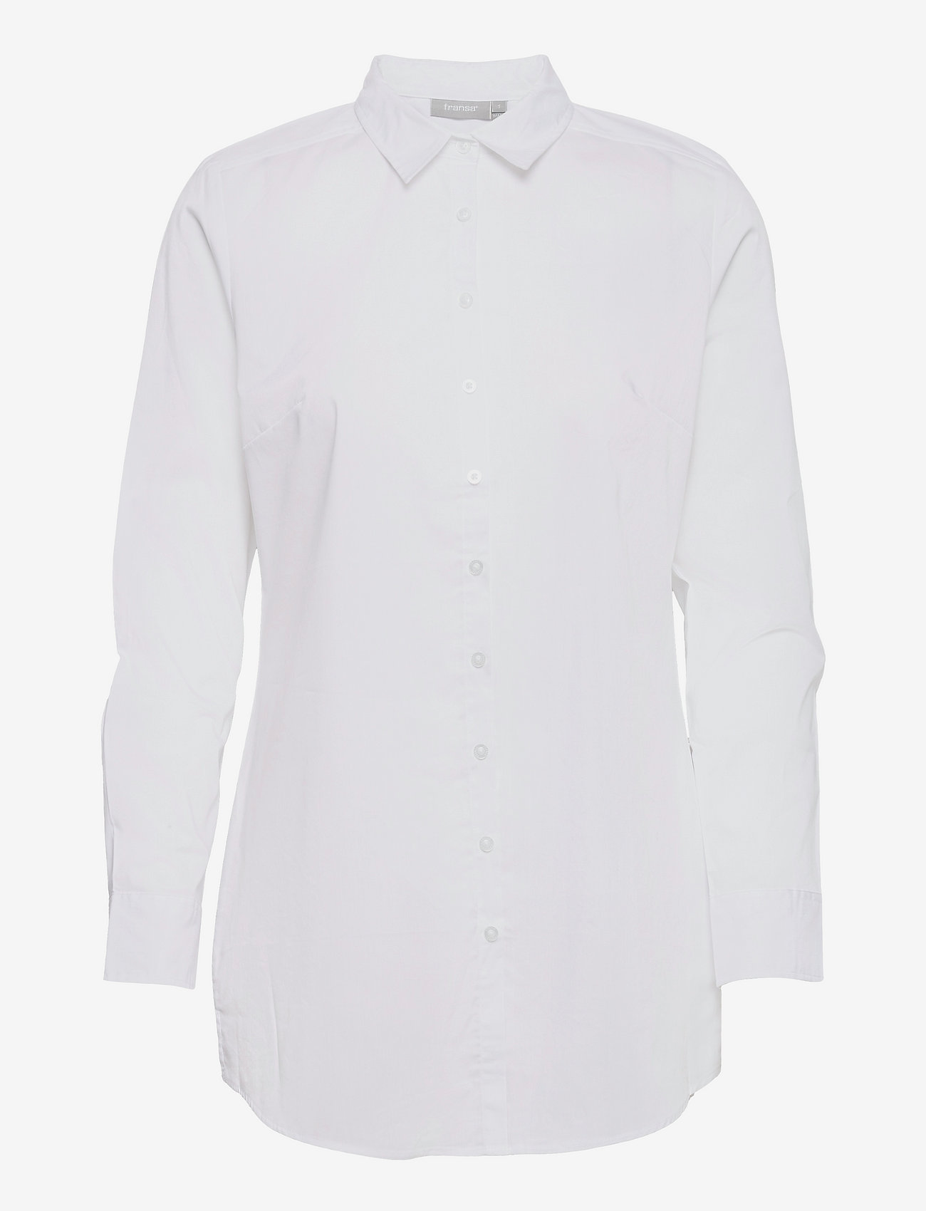 Fransa - FRZASHIRT 6 Shirt - pitkähihaiset paidat - white - 0