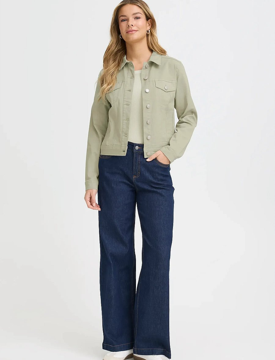 Fransa - FRTWILL 1 JACKET - jeansjacken - desert sage - 3