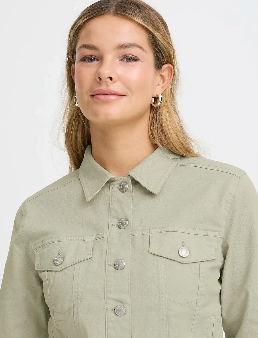 Fransa - FRTWILL 1 JACKET - jeansjacken - desert sage - 5