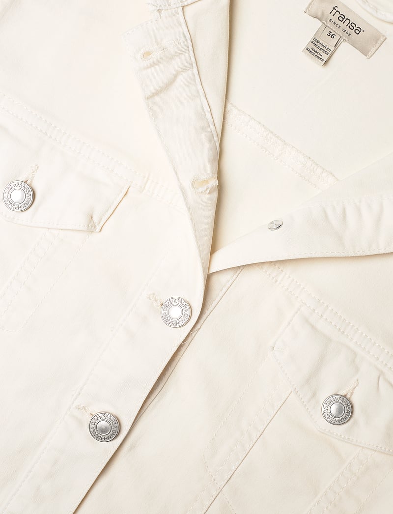 Fransa - FRTWILL 1 JACKET - jeansjacken - whisper white - 2