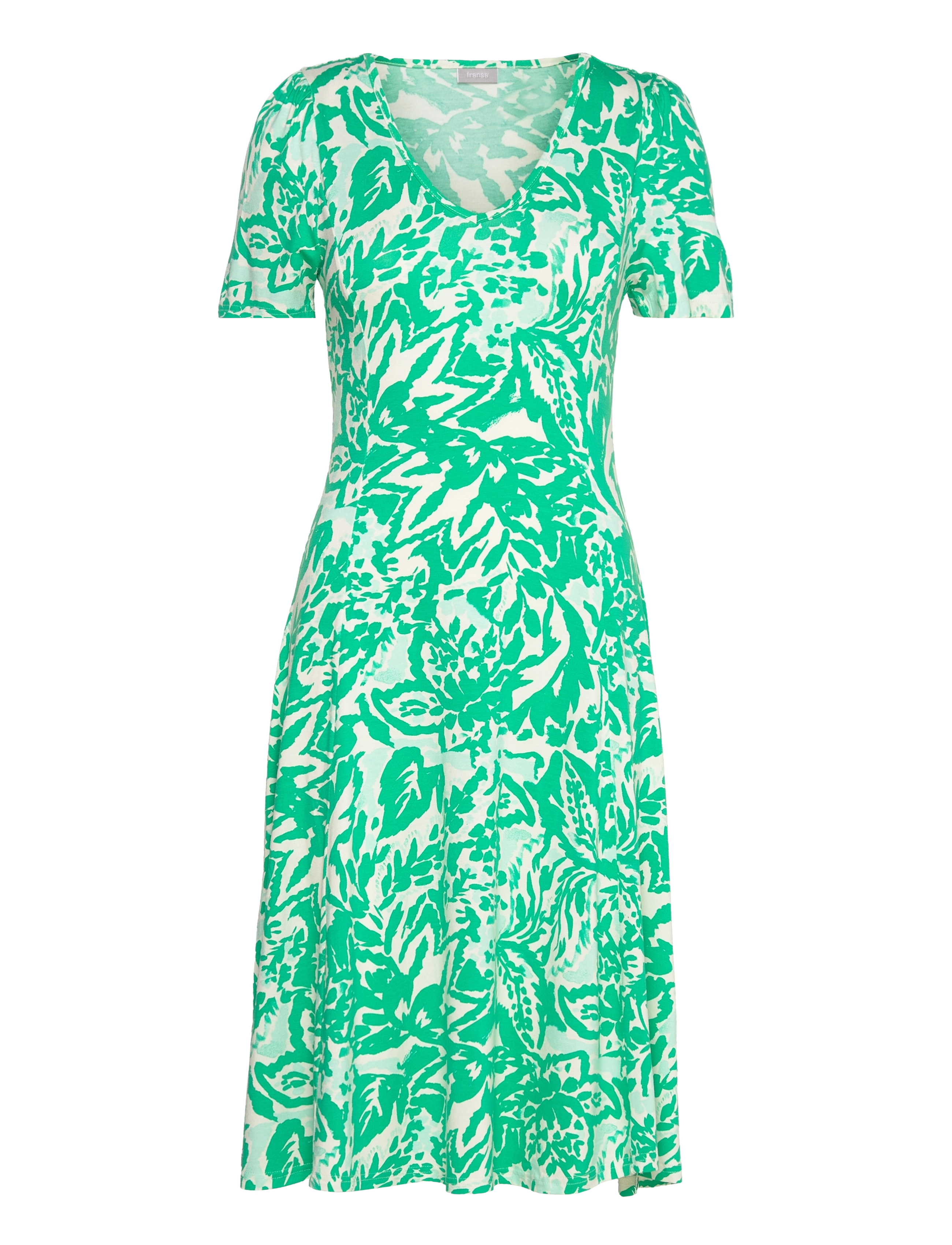 Fransa FRFEDOT 1 Dress - Kleider - BLARNEY AOP MS24 01A / green