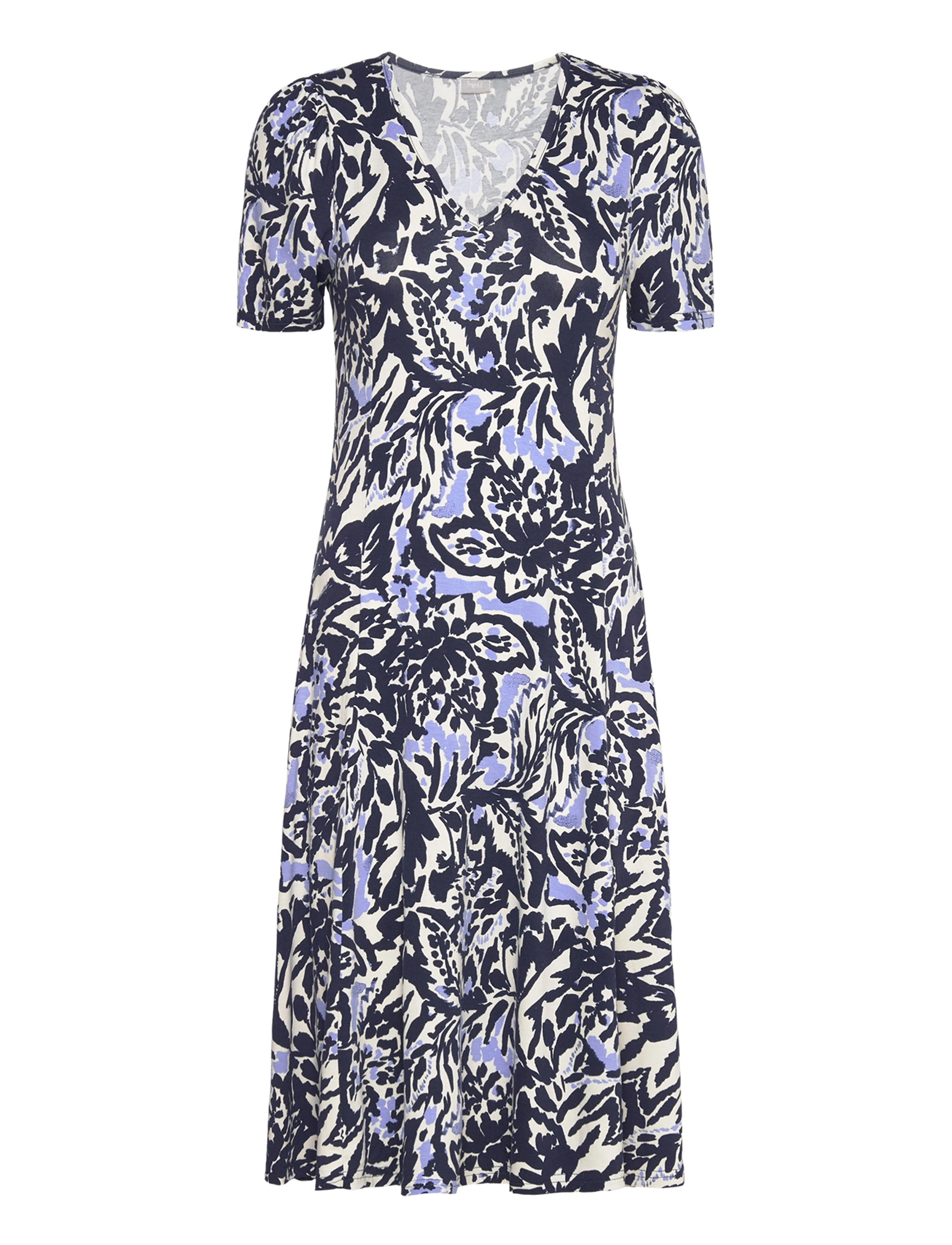 Fransa FRFEDOT 1 Dress - Kjoler - NAVY BLAZER AOP MS24 01A / blue
