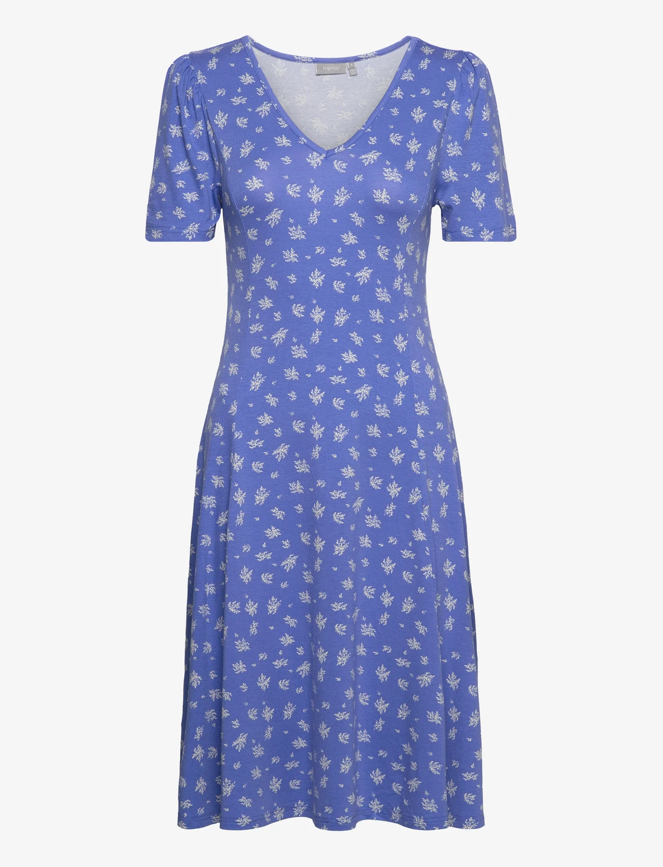 Fransa - FRFEDOT 1 Dress - summer dresses - ultramarine w. flowers - 0