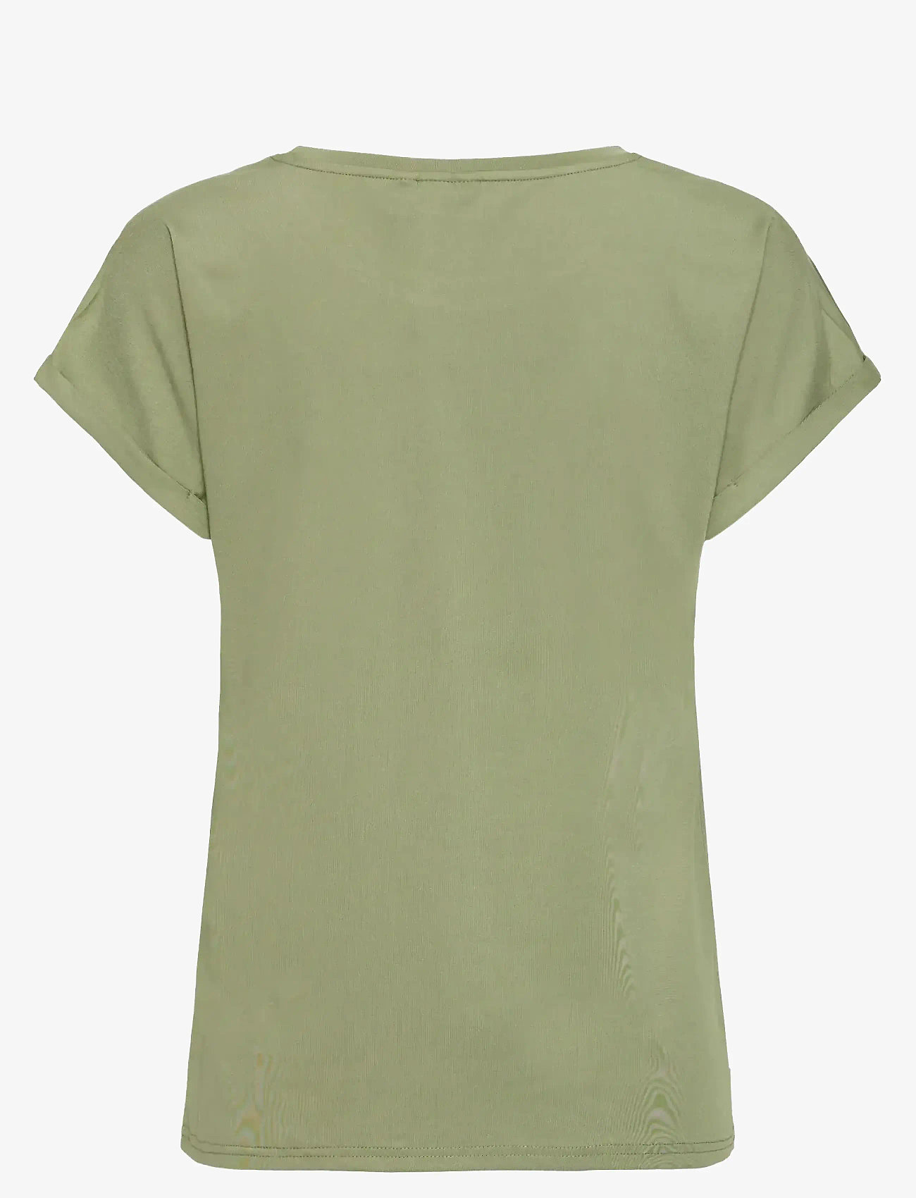 Fransa - FRSEEN TEE 1 - t-shirts - agave green - 2