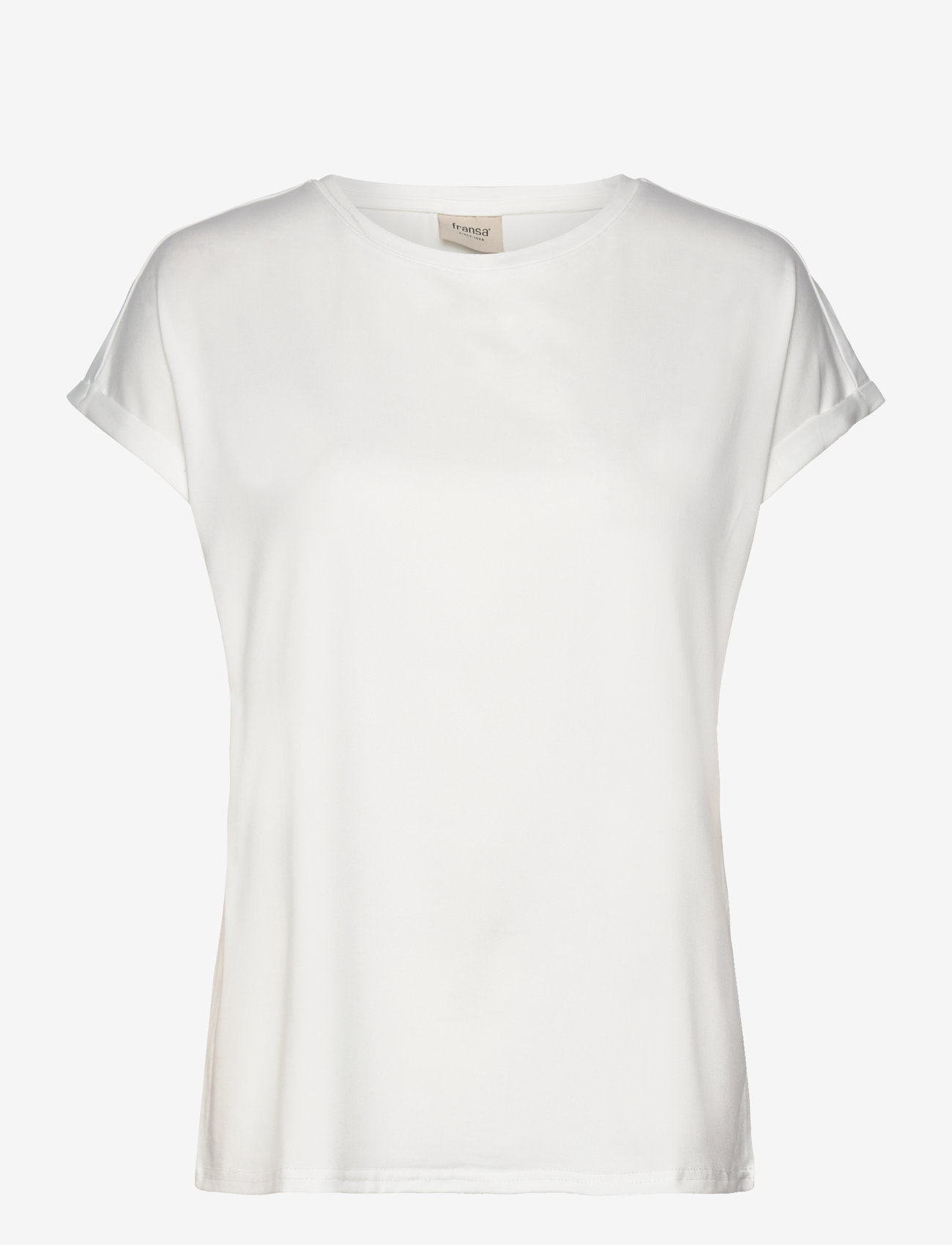 Fransa - FRSEEN TEE 1 - autumn clothing - birch - 0