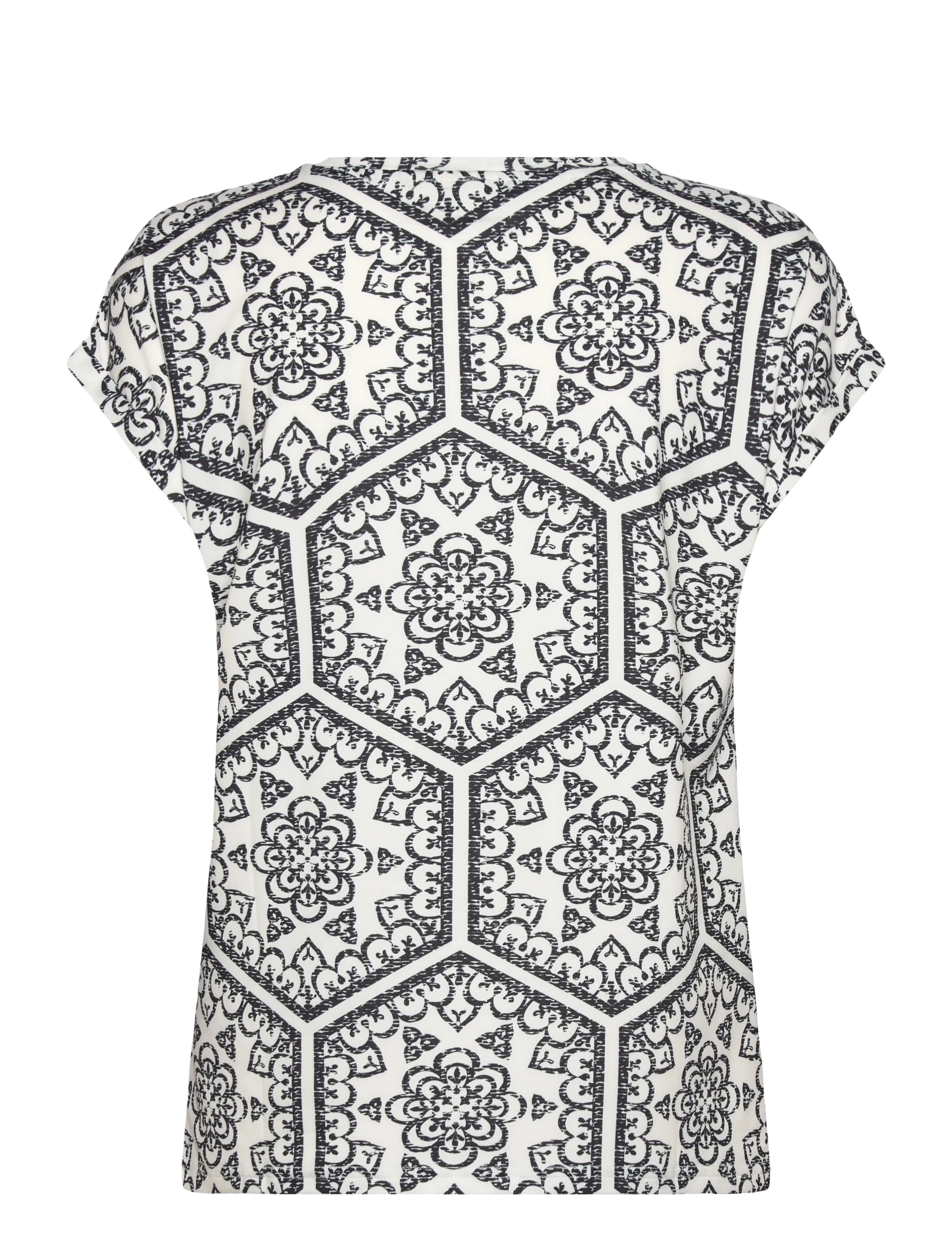 Fransa - FRSEEN TEE 1 - t-shirts - black boho art - 2