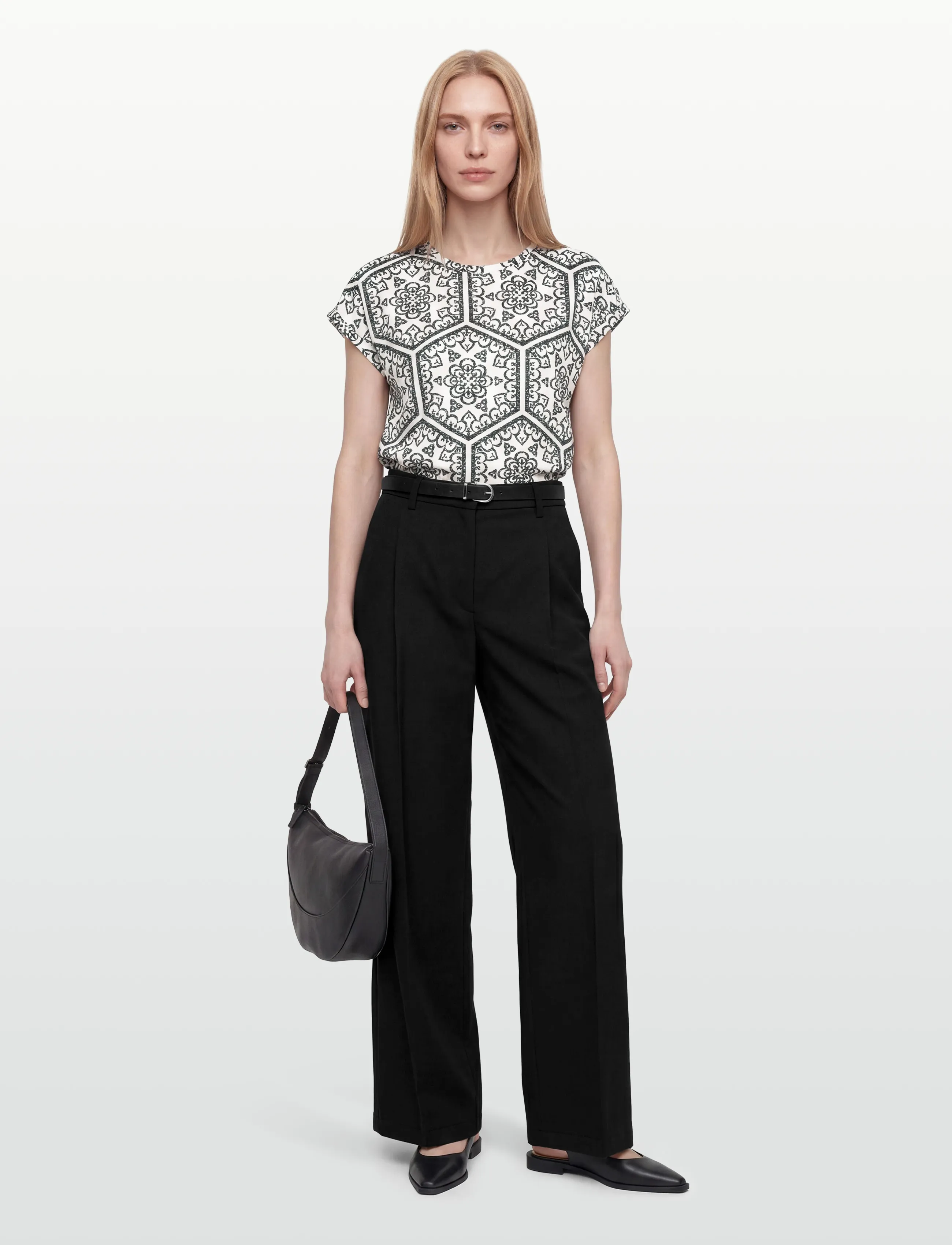 Fransa Frseen Tee 1, M, Black, T-Shirts & Toppe > Kortærmede, Dame