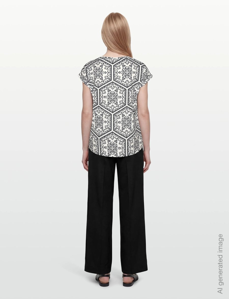 Fransa - FRSEEN TEE 1 - t-särgid - black boho art - 4