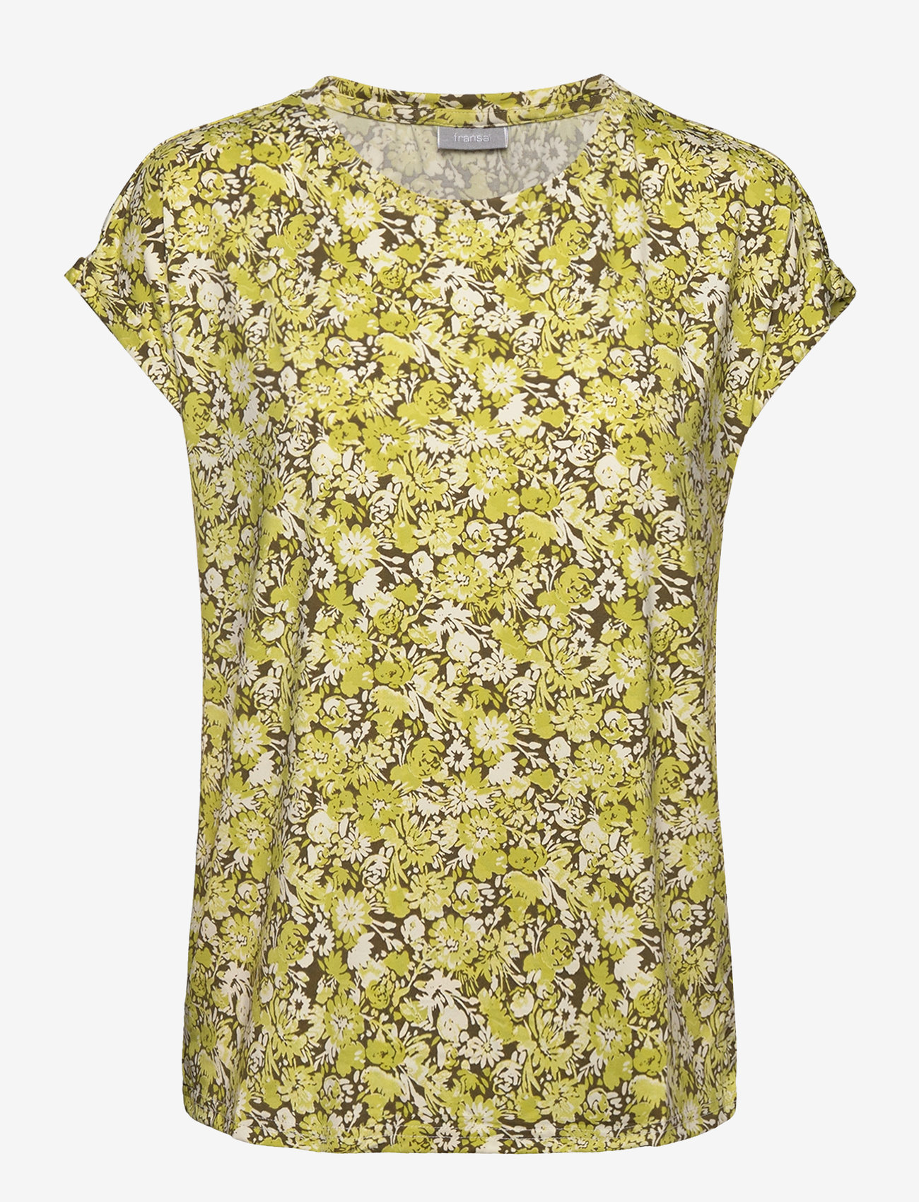 Fransa - FRSEEN TEE 1 - die niedrigsten preise - dark olive aop ms24 01d - 1