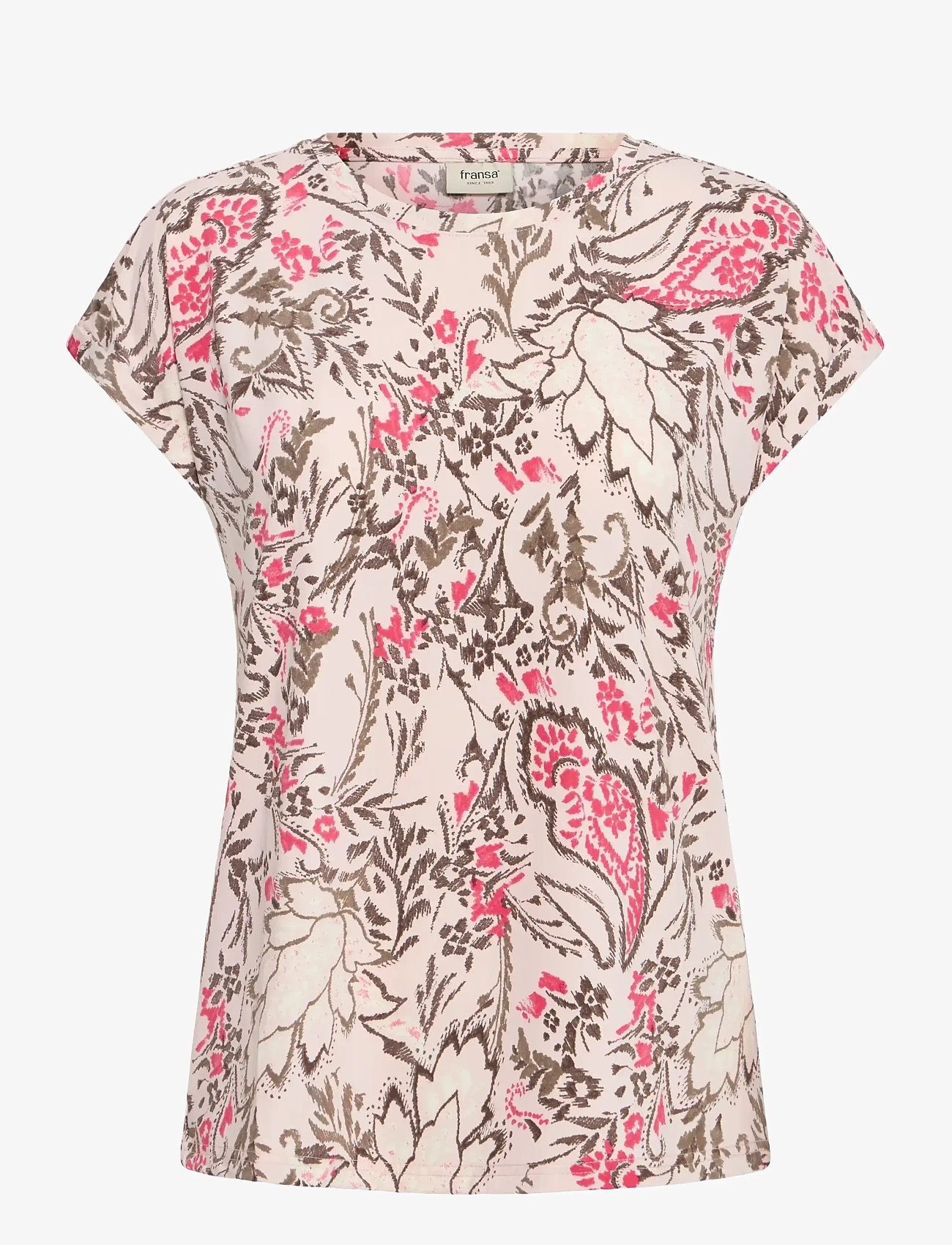 Fransa - FRSEEN TEE 1 - laveste priser - femi bouquet lotus - 0