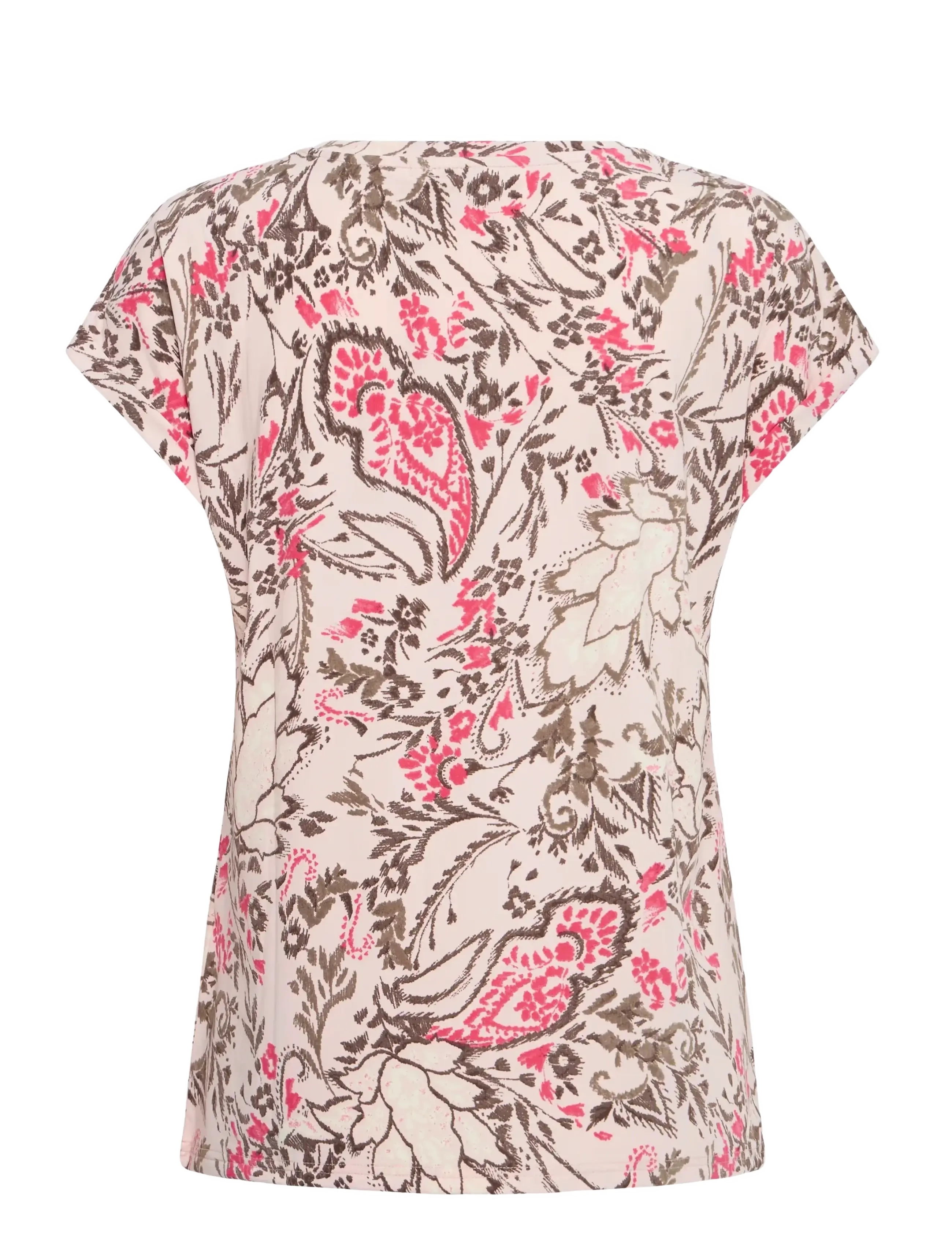 Fransa - FRSEEN TEE 1 - t-shirts - femi bouquet lotus - 1