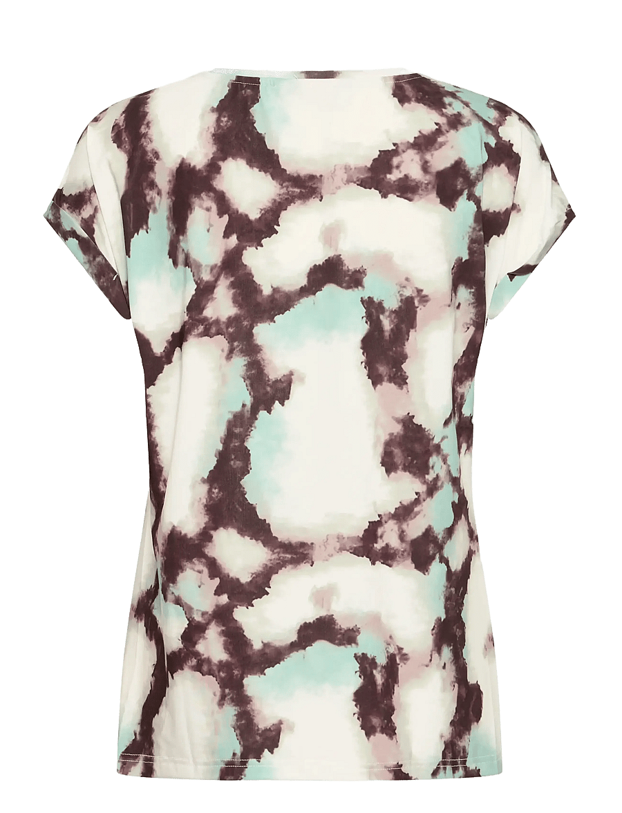 Fransa - FRSEEN TEE 1 - t-shirts - marble creme d. menthe - 2