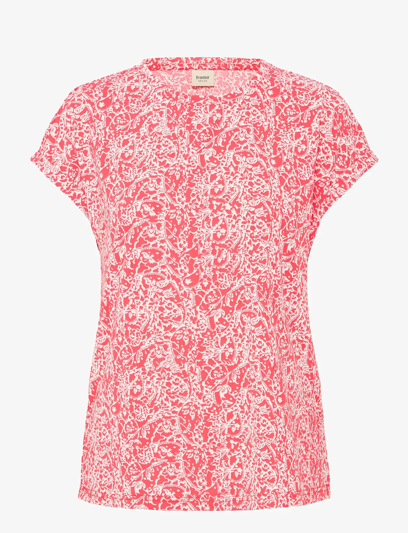 Fransa - FRSEEN TEE 1 - t-shirts - teaberry mix - 1