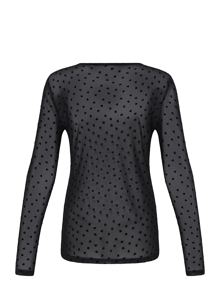 Fransa - FRDETA TEE 1 - langærmede toppe - black hearts - 2