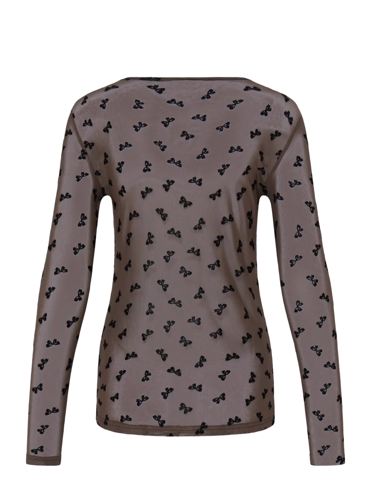 Fransa - FRDETA TEE 1 - langærmede toppe - brown bows - 2