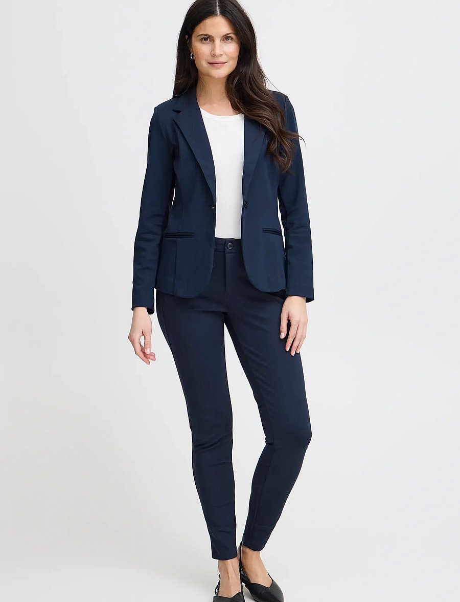 Fransa - FRLANO TESSA PA 1 - kitsad püksid - dark peacoat - 0