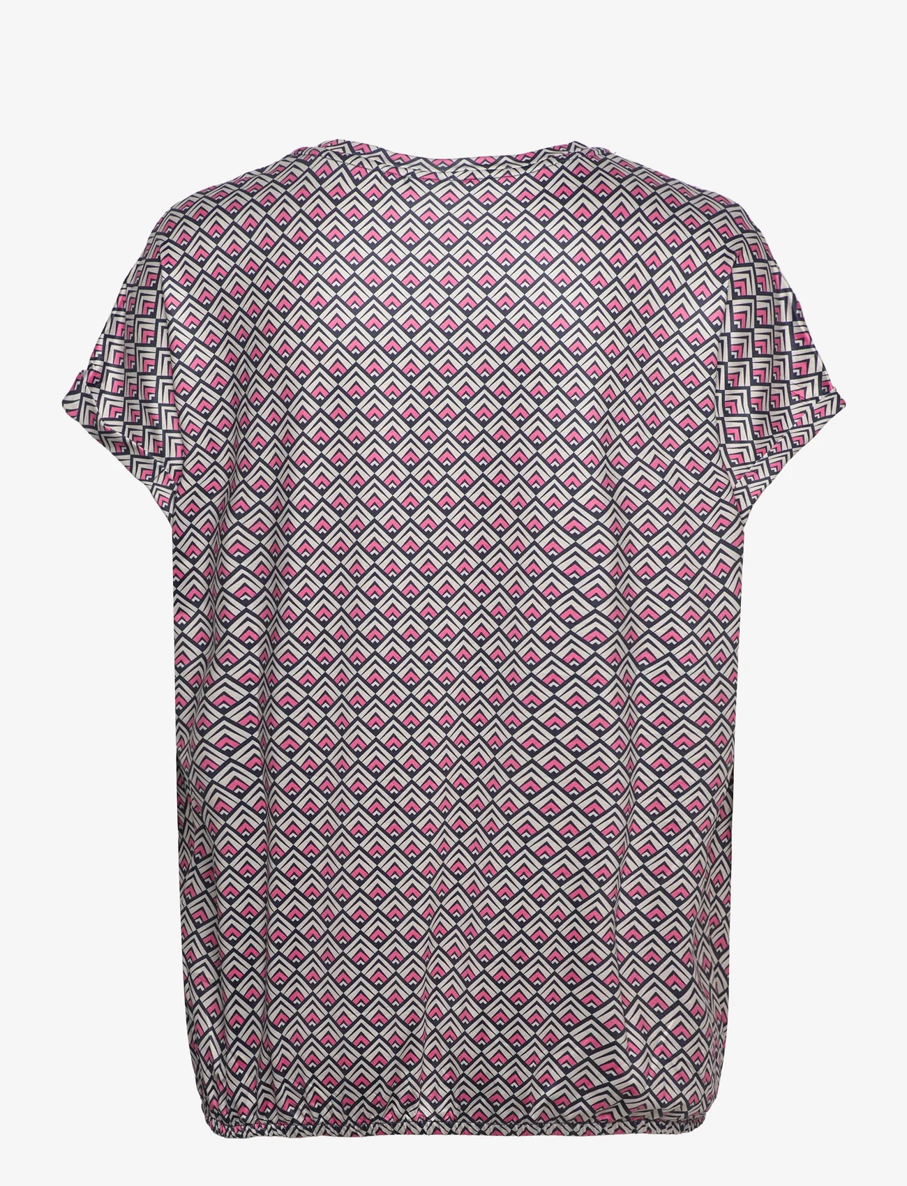 Fransa - FRSEEN TEE 3 - t-shirts - camellia rose aop d - 1