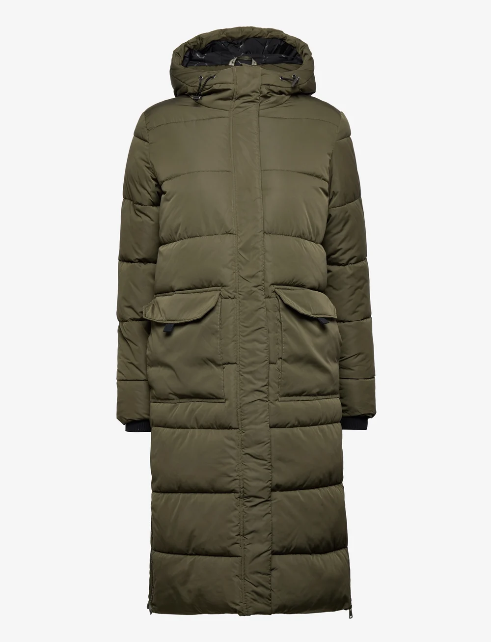 Saint tropez long padded jacket with hood sales