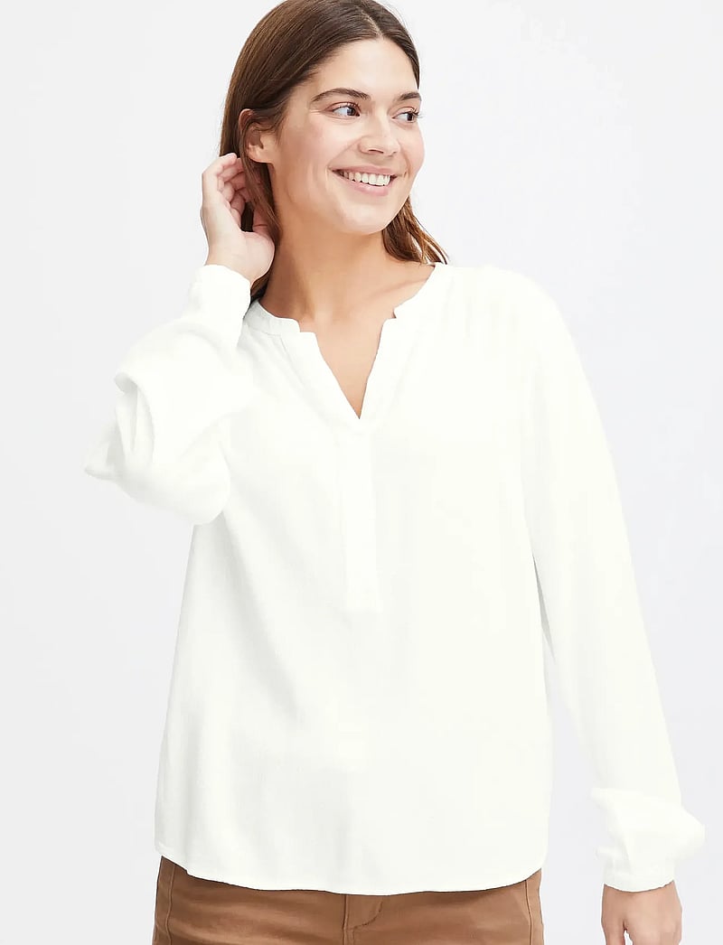 Fransa - FRHAIDA BL 1 - langärmlige blusen - blanc de blanc - 4