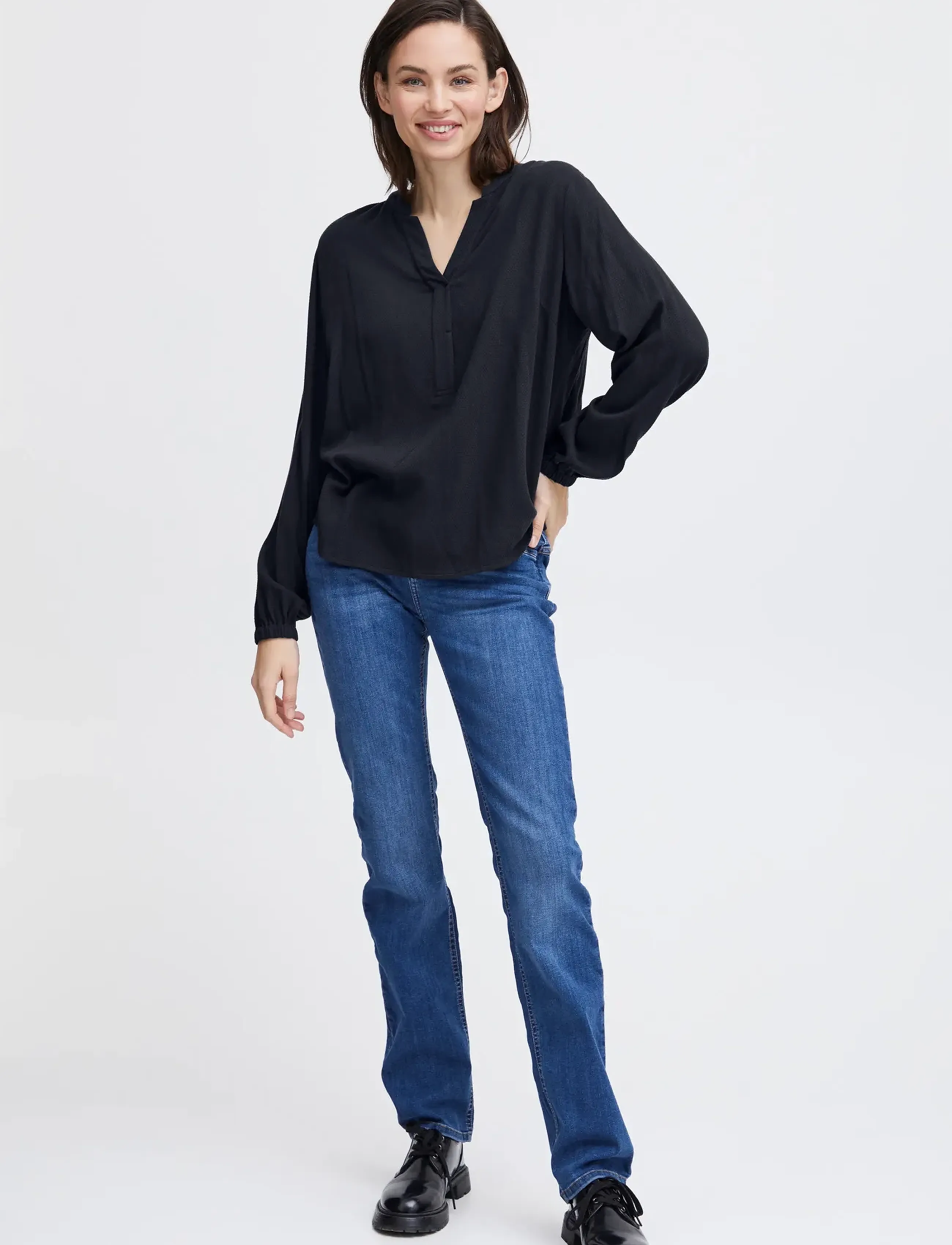 Fransa FRHAIDA BL 1 - Blusen - NAVY BLAZER / navy