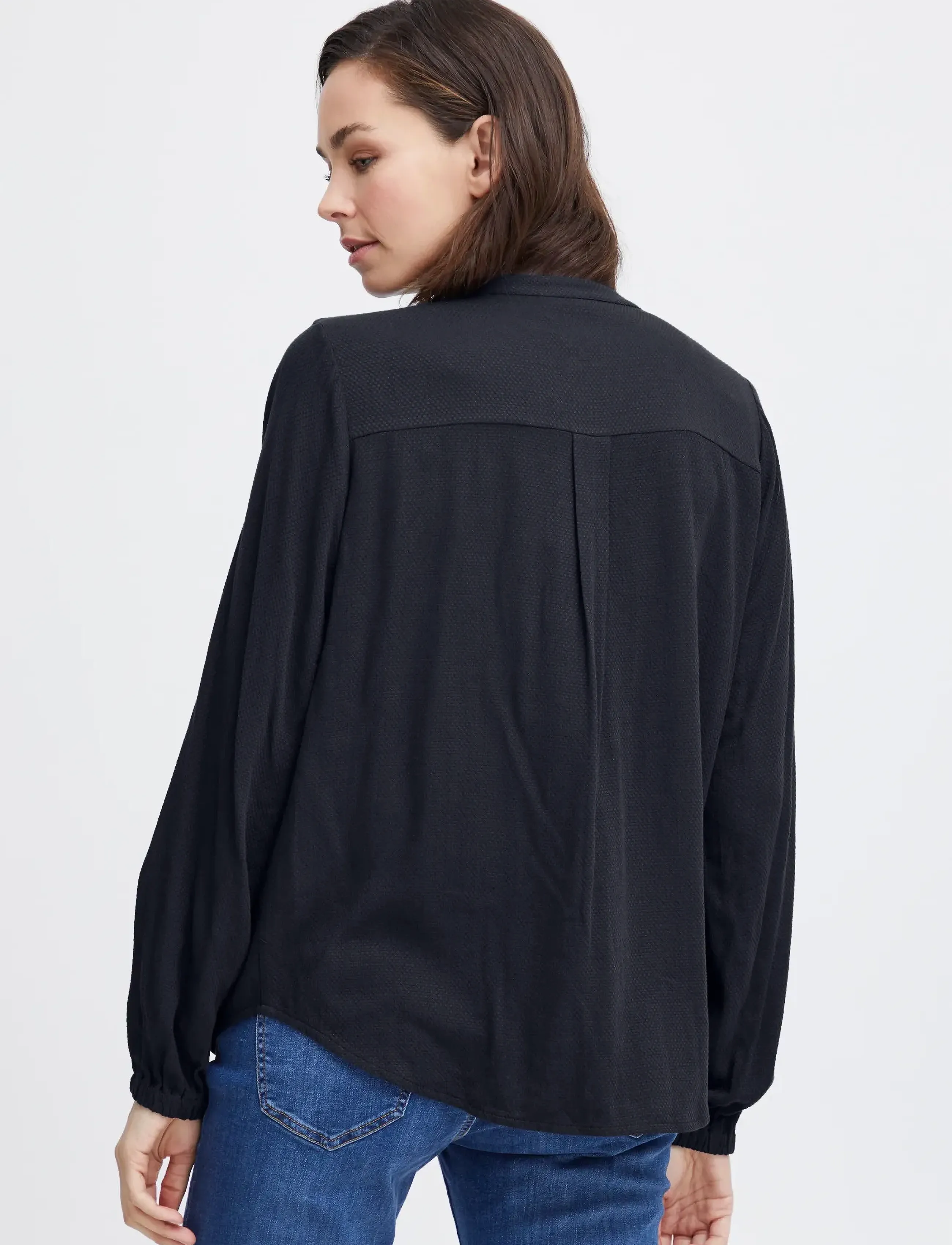 Fransa - FRHAIDA BL 1 - långärmade blusar - navy blazer - 5