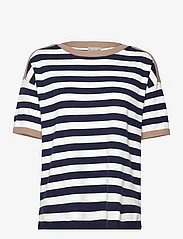Fransa - FRADDI PU 2 - t-shirts - navy blazer mix - 0