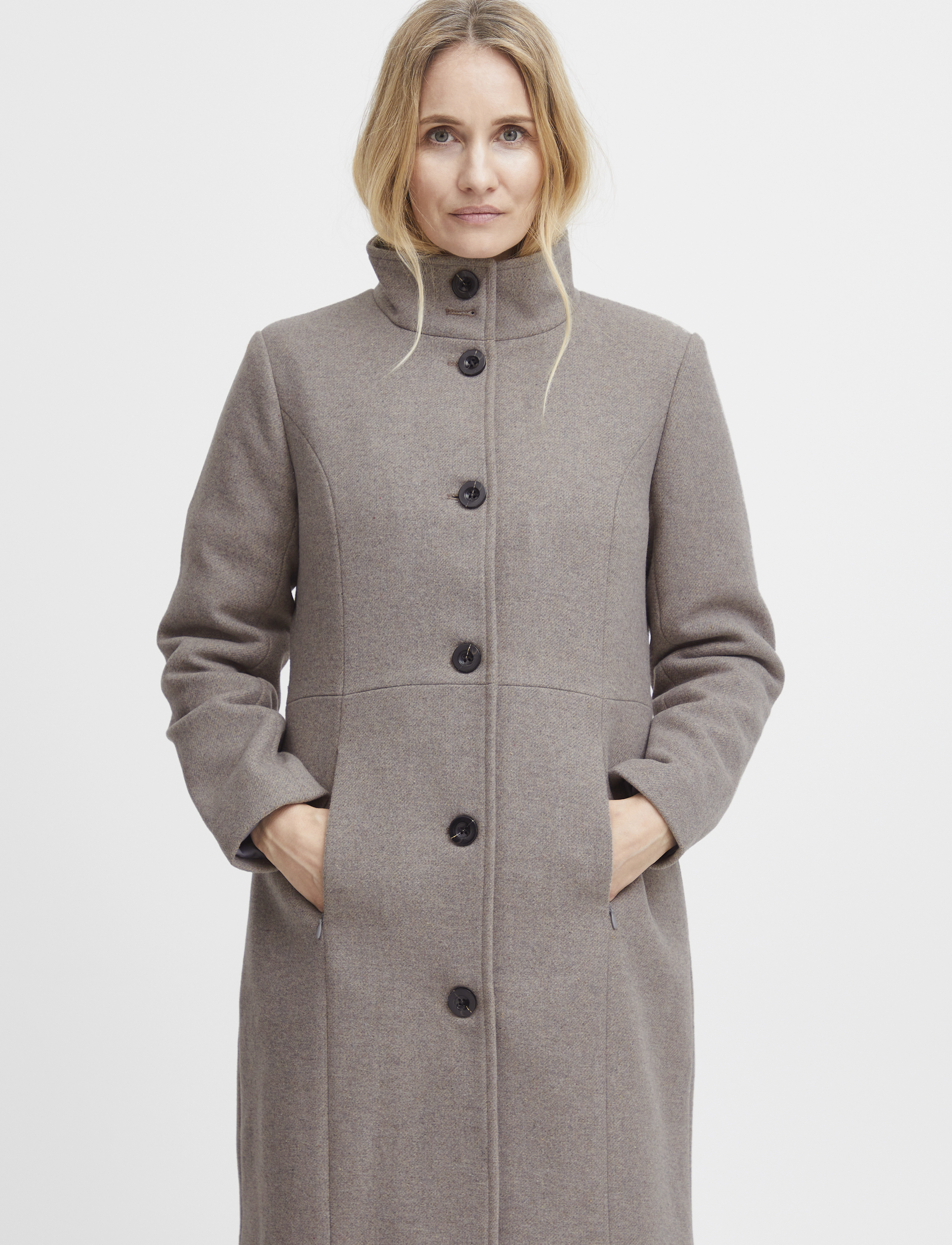 Fransa - FRPENELOPE JA 1 - wool coats - tiger's eye melange - 4