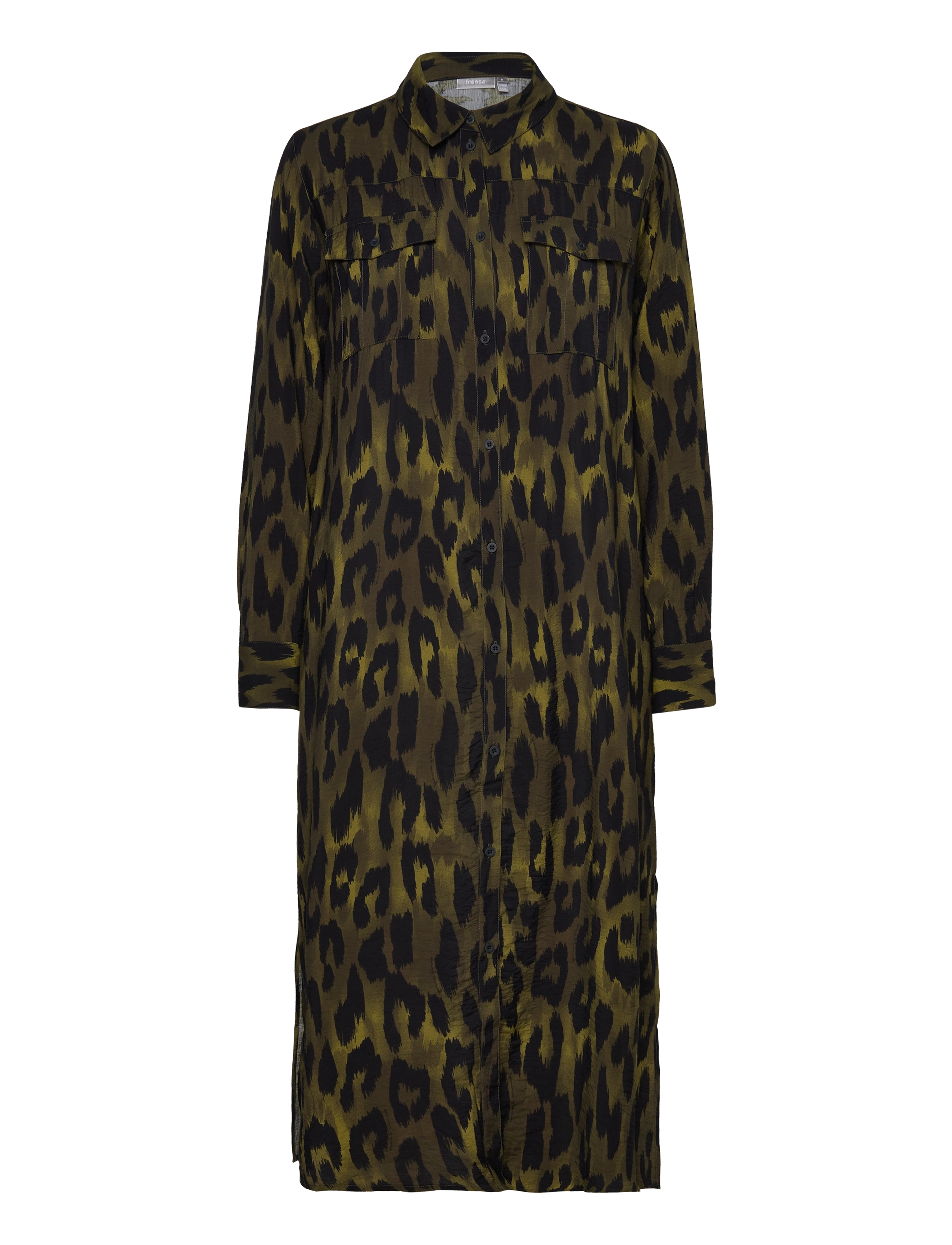 Fransa - FRLEONI DR 1 - shirt dresses - rifle green mix ma23 leo - 4