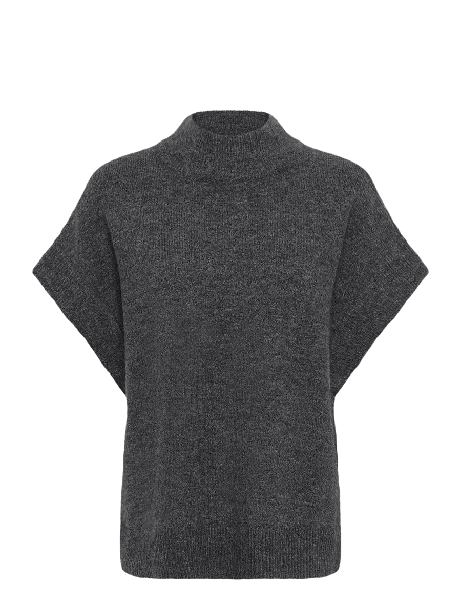 Fransa - FRSANNY VE 1 - strikveste - charcoal gray melange - 1