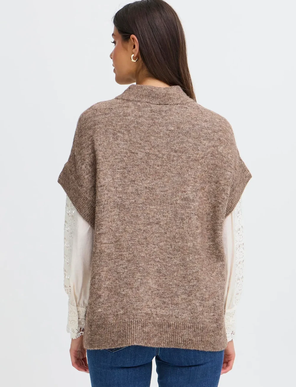 Fransa - FRSANNY VE 1 - gestrickte westen - cocoa melange - 4