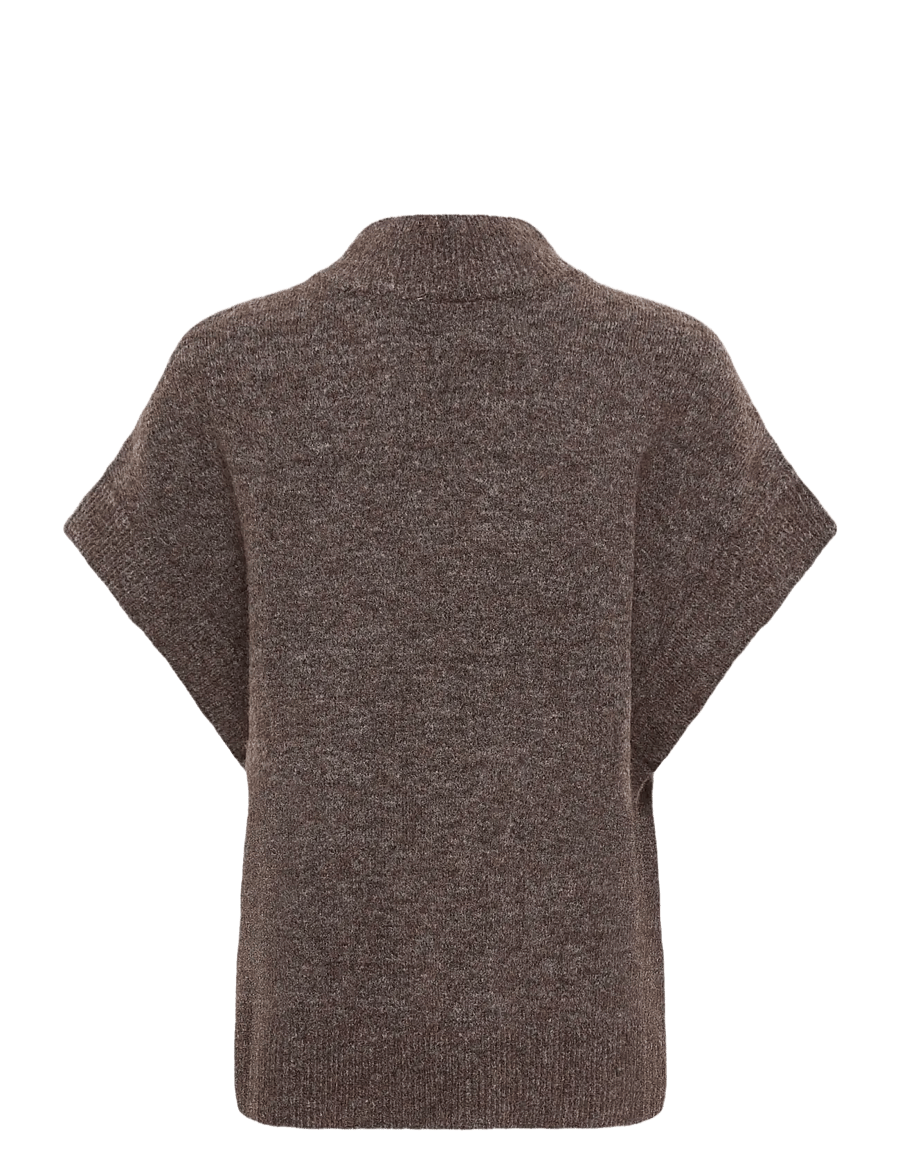 Fransa - FRSANNY VE 1 - strickwesten - hot fudge melange - 2