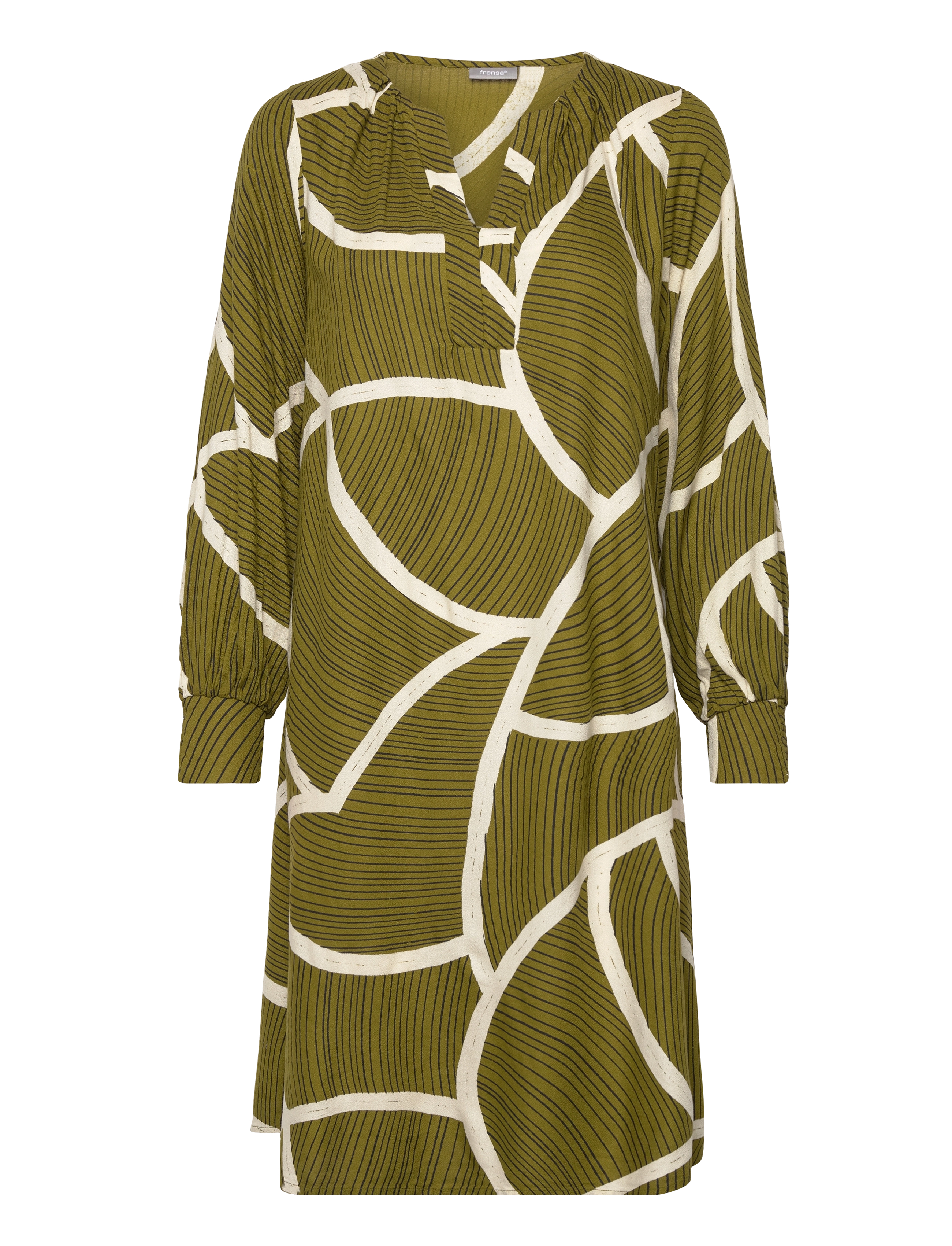 Fransa FRGITA DR 2 - Tøj - GOLDEN CYPRESS MIX MA 23 LINES / green