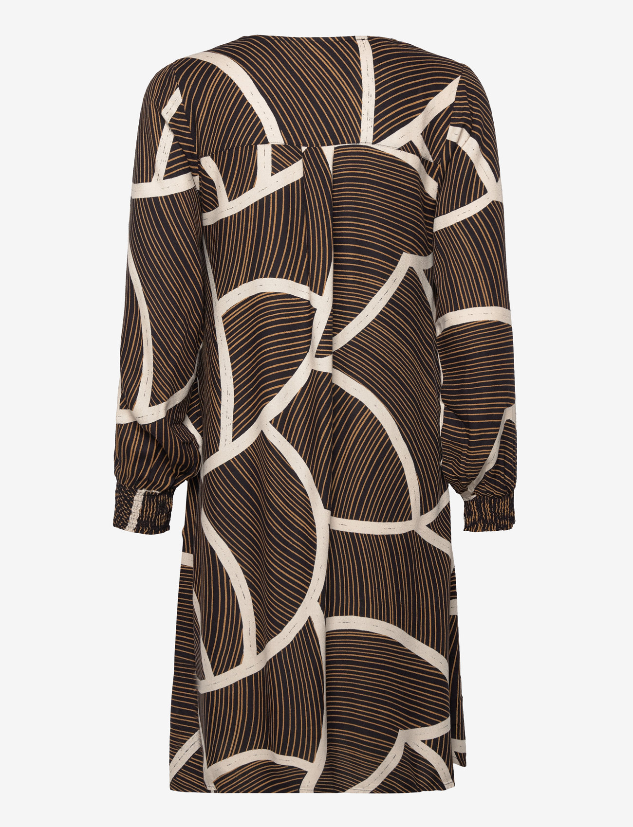 Fransa - FRGITA DR 2 - midi kjoler - black mix ma23 lines - 1