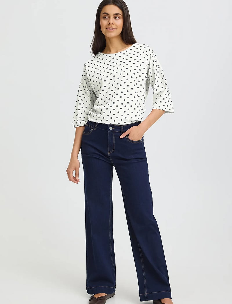 Fransa - FRSIVA TEE 3 - t-särgid - navy blazer mix - 0