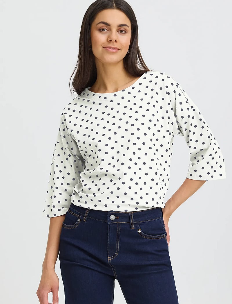 Fransa - FRSIVA TEE 3 - t-särgid - navy blazer mix - 3