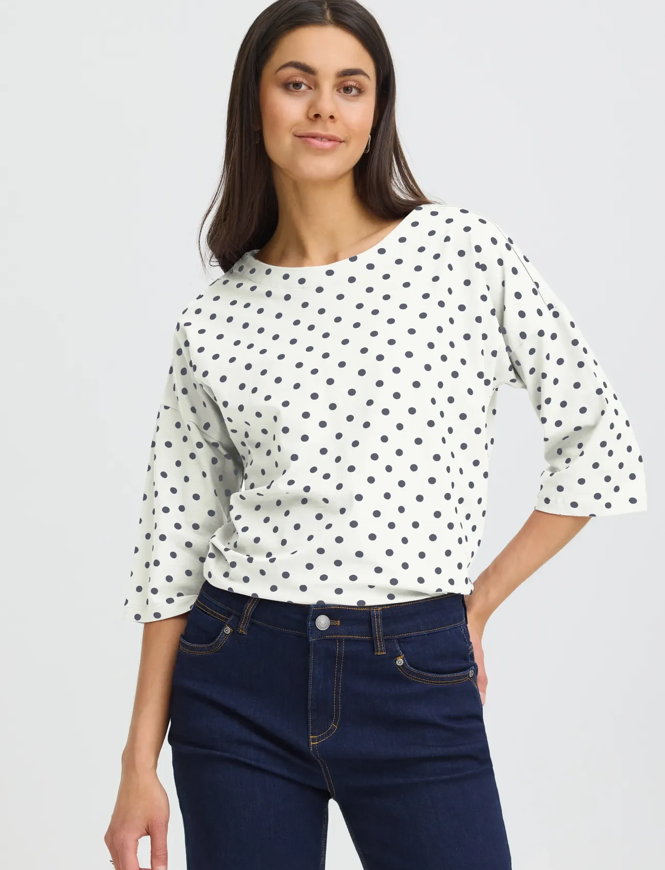 Fransa - FRSIVA TEE 3 - laveste priser - navy blazer mix - 3