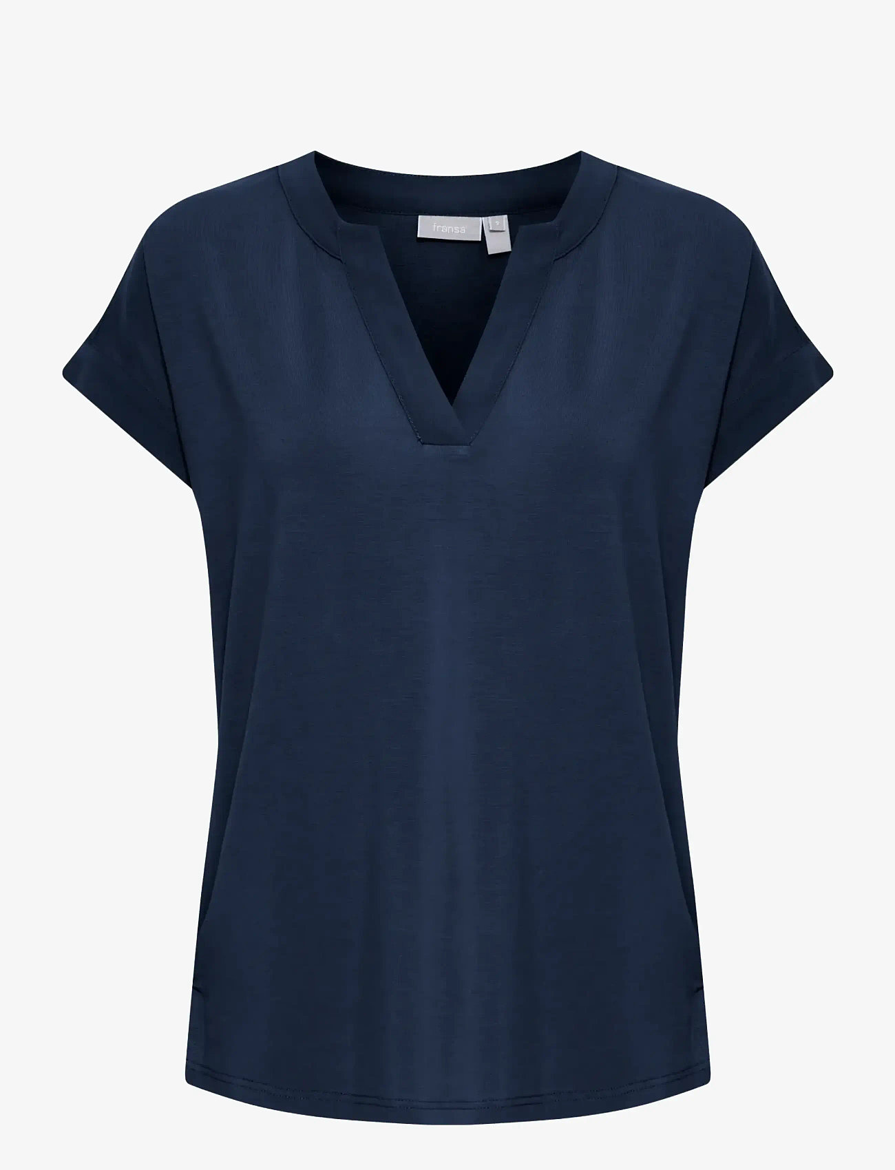 Fransa - FRLIV TEE 1 - kortärmade blusar - navy blazer - 1
