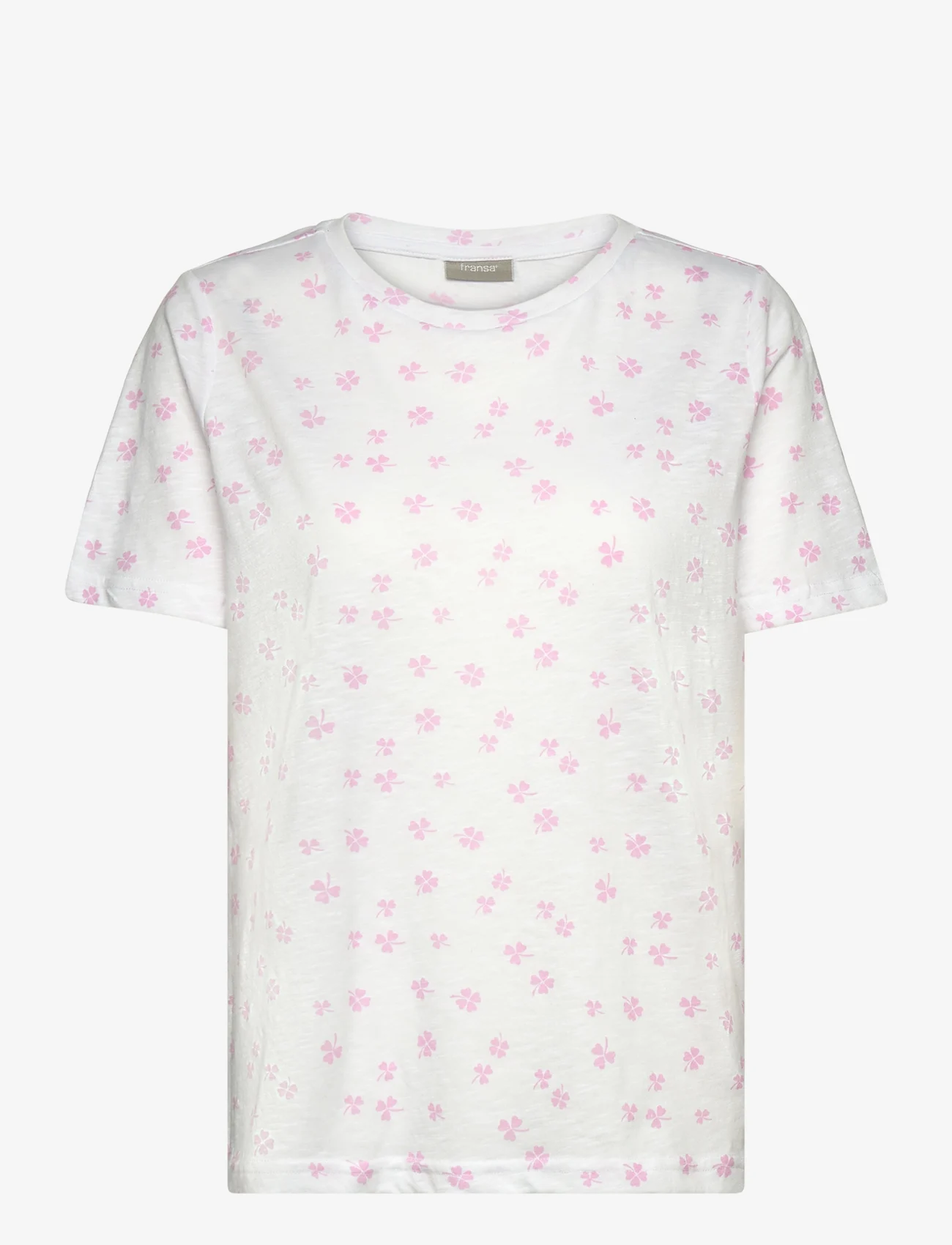 Fransa - FRHAZEL TEE 2 - t-shirts - pink frosting aop ms24 01h - 1