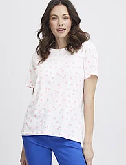 Fransa - FRHAZEL TEE 2 - t-shirts - pink frosting aop ms24 01h - 3
